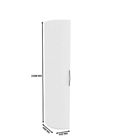 Шкаф завершающий с дверью узкий P233.1 L/R