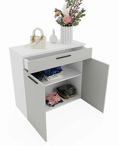 Тумба широкая 2 дверная с ящиком L876