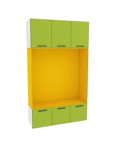 Шкаф с нишей и сидушкой L412.44