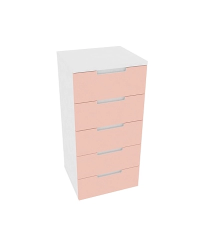 Высокий комод 5 ящиков, фасады в эмали LE705