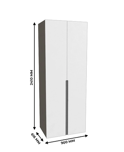 Шкаф 2 дверный, фасады в эмали LE210.60-3
