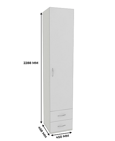Шкаф 1 дверный с ящиками P221