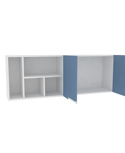 Антресоль над столом, фасады в эмали LE310 L/R