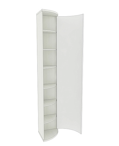 Шкаф радиусный завершающий P234