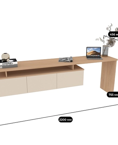 Тумба ТВ со столом R500.2 L/R