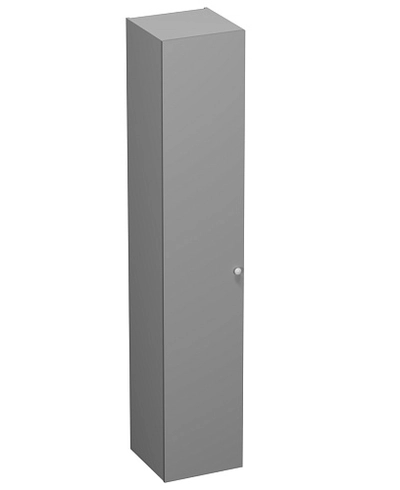 Шкаф однодверный со полками узкий, фасады в эмали LE220.44-4