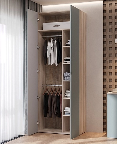 Шкаф 2 дверный, фасады в эмали LE210.44-4