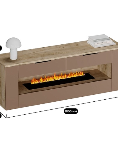 Тумба ТВ напольная с электрокамином LG551.450L/R
