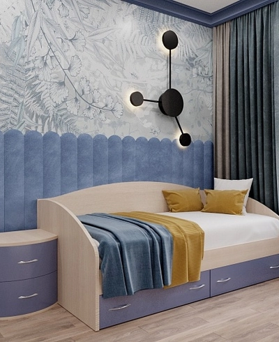 Кровать односпальная с ящиками P902N, 90x190