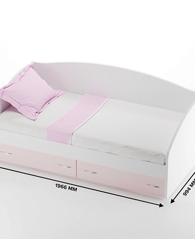 Кровать односпальная с ящиками P902N, 90x190