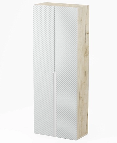 Шкаф 2 дверный, фрезерованные фасады в эмали LE210.44-1