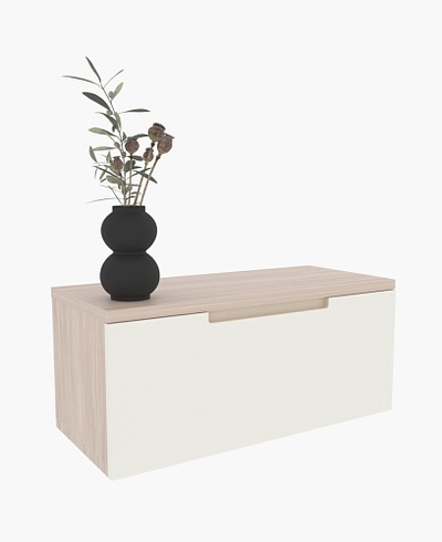 Тумба TV навесная, фасады в эмали LE-510