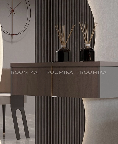 Зеркало L165 вырезом для столиков L514/515 с подсветкой L/R