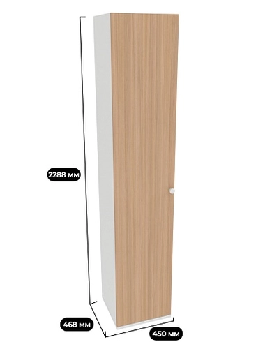 Шкаф 1 дверный узкий P220.45