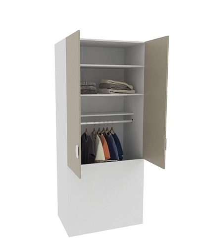 Шкаф двухдверный с фальш стенкой LG212