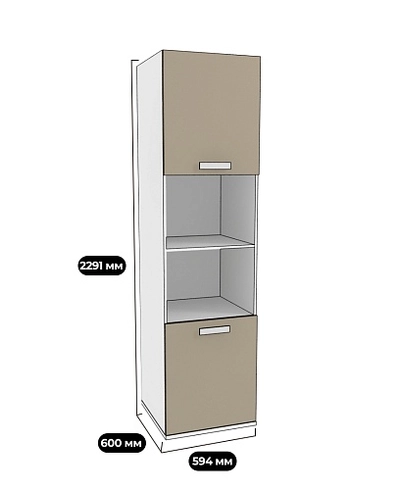 Шкаф прямой для встройки столешниц E251.60