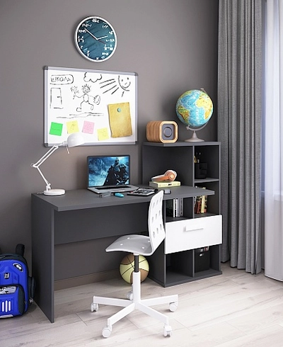 Рабочий стол со встроенным стеллажом HOF421