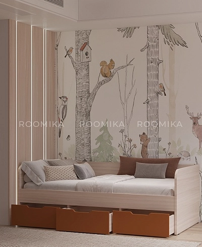 Кровать односпальная L913.90, 90x190