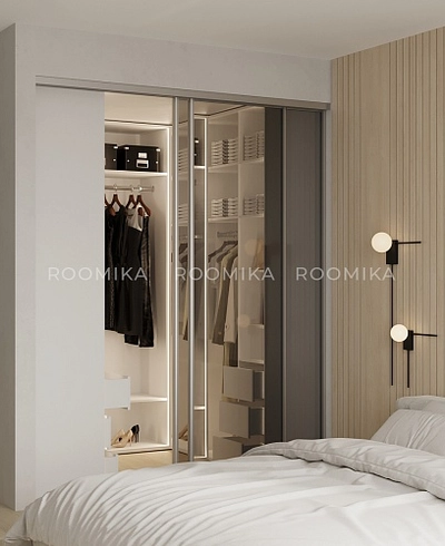 Гардеробная система без фасадов Элементис 8