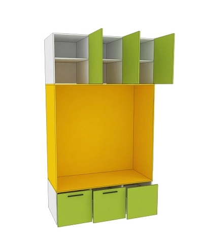 Шкаф с нишей и сидушкой L412.60