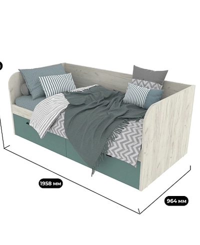 Кровать односпальная E902.9, 90x190