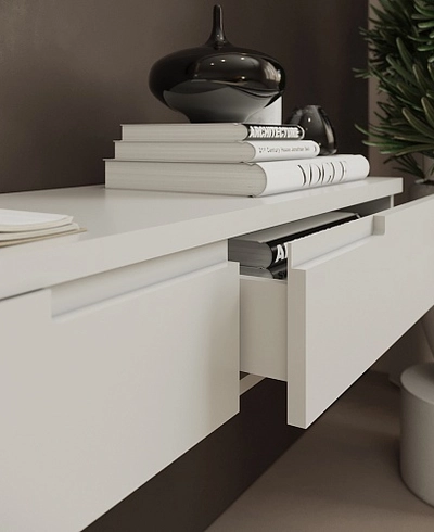 Тумба  навесная, фасады в эмали LE-514