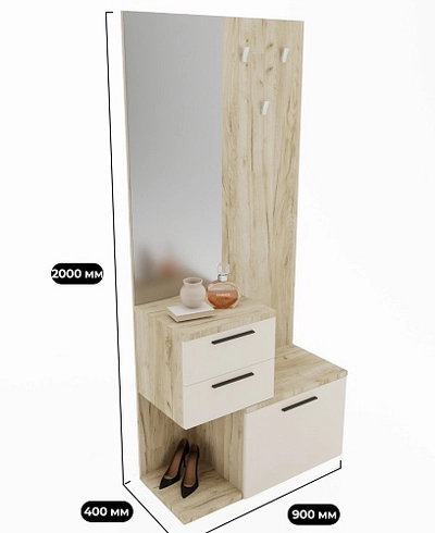 Комплекс панель с зеркалом L1000 L/R