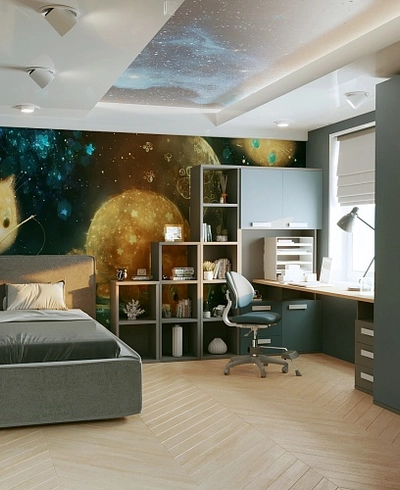 Cтеллаж сквозной книжный на 5 ниш E805