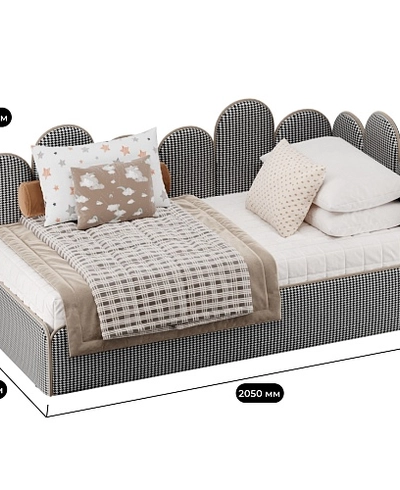 Мягкая кровать-диван КИПРОС с подъемным механизмом, 90x190