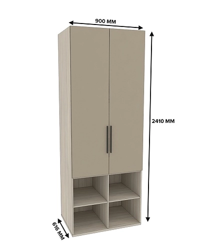 Шкаф двухдверный L217.60-4