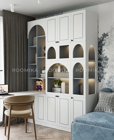 Шкаф-пенал с фигурным вырезом A249.2