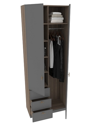 Шкаф для одежды с ящиками А215