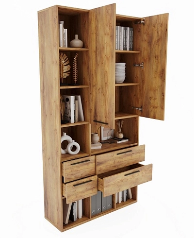 Шкаф напольный книжный L-201 L/R