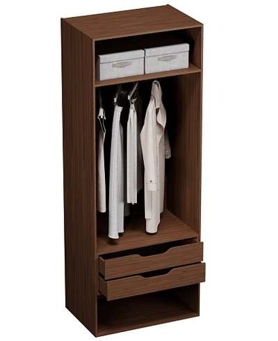 Шкаф двустворчатый, фасады натуральный ротанг L210.60-3