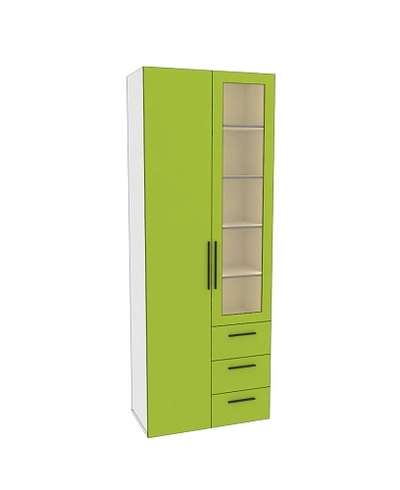 Шкаф комбинированный со стеклом с подсветкой L215S L/R