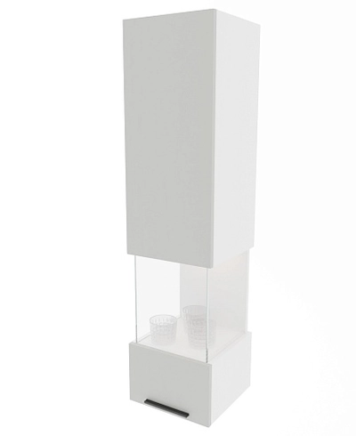 Шкаф навесной со стеклом, с подсветкой L381.2