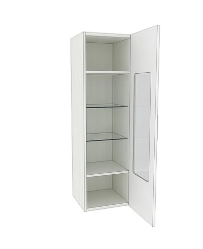 Витрина навесная узкая P350