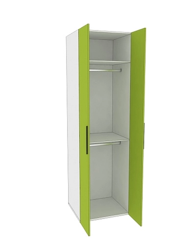 Шкаф двухдверный со штангой L243.60