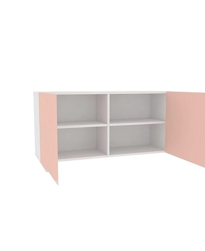 Антресоль над столом, фасады в эмали LE307