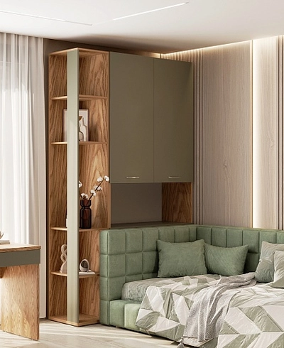 Шкаф двухдверный с фальш стенкой L212.1