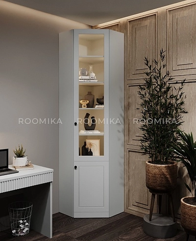 Шкаф угловой книжный A247