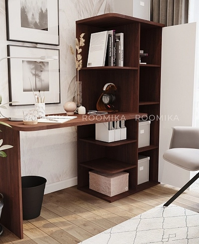 Рабочий стол со встроенным стеллажом HOF423