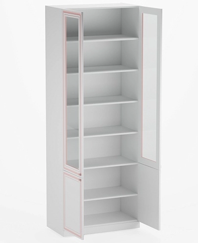 Шкаф книжный со стеклом А214S