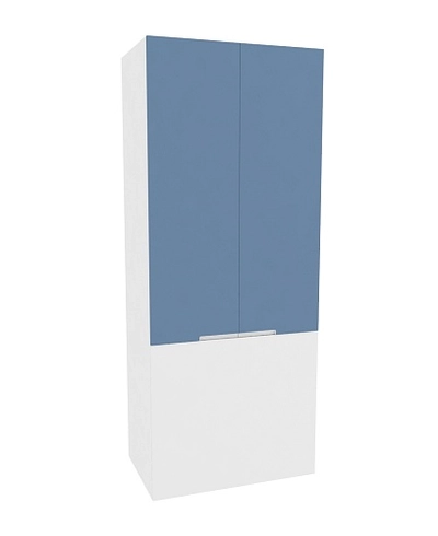 Шкаф двухдверный с фальш стенкой, фасады в эмали LE212