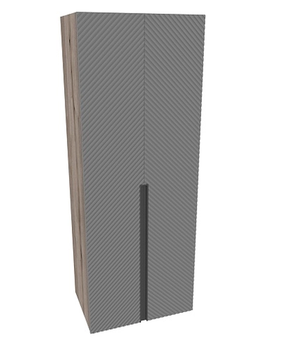 Шкаф 2 дверный, фрезерованные фасады в эмали LE210.60-1