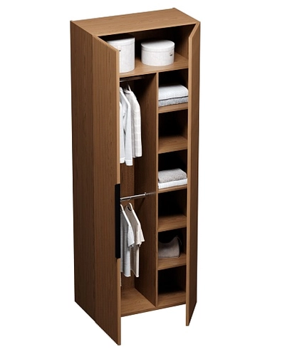 Шкаф двустворчатый, фасады натуральный шпон L210.44-4