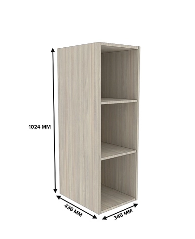 Полка навесная вертикальная L338.44