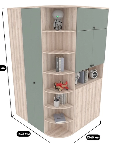 Шкаф — гардеробная P205 L/R