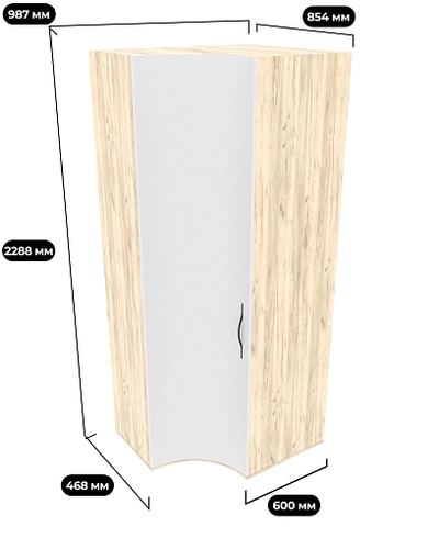 Шкаф  угловой  P218 L/R