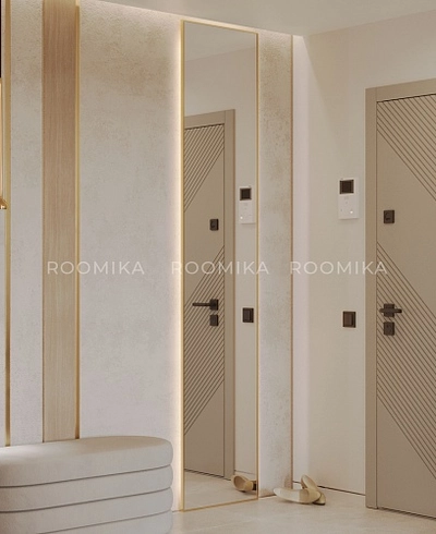 Зеркало в профиле Бронза R129.1 с подсветкой